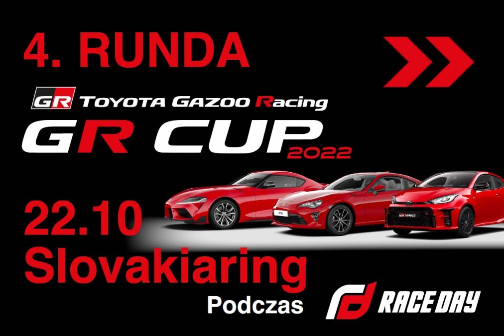 Informacje i zapisy do 4. rundy TOYOTA GR CUP - 22.10.2022 Slovakia Ring